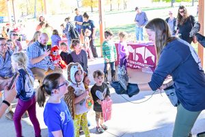 Kids have a hoot while learning about owls at Owl-O-Ween